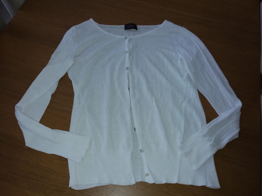 Veste blanche Melvin - taille 42 - parfait état, Taille 42/44 (L), Enlèvement ou Envoi, Comme neuf, Blanc