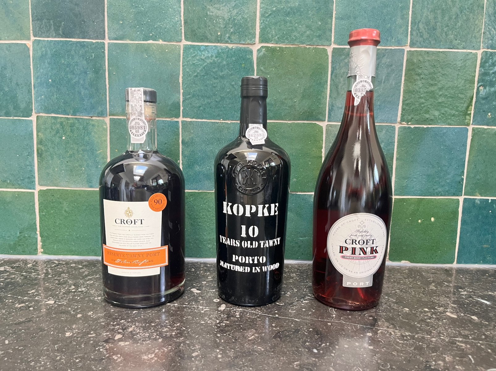 Porto, 3 flessen, Collections, Vins, Enlèvement, Comme neuf, Autres régions, Porto