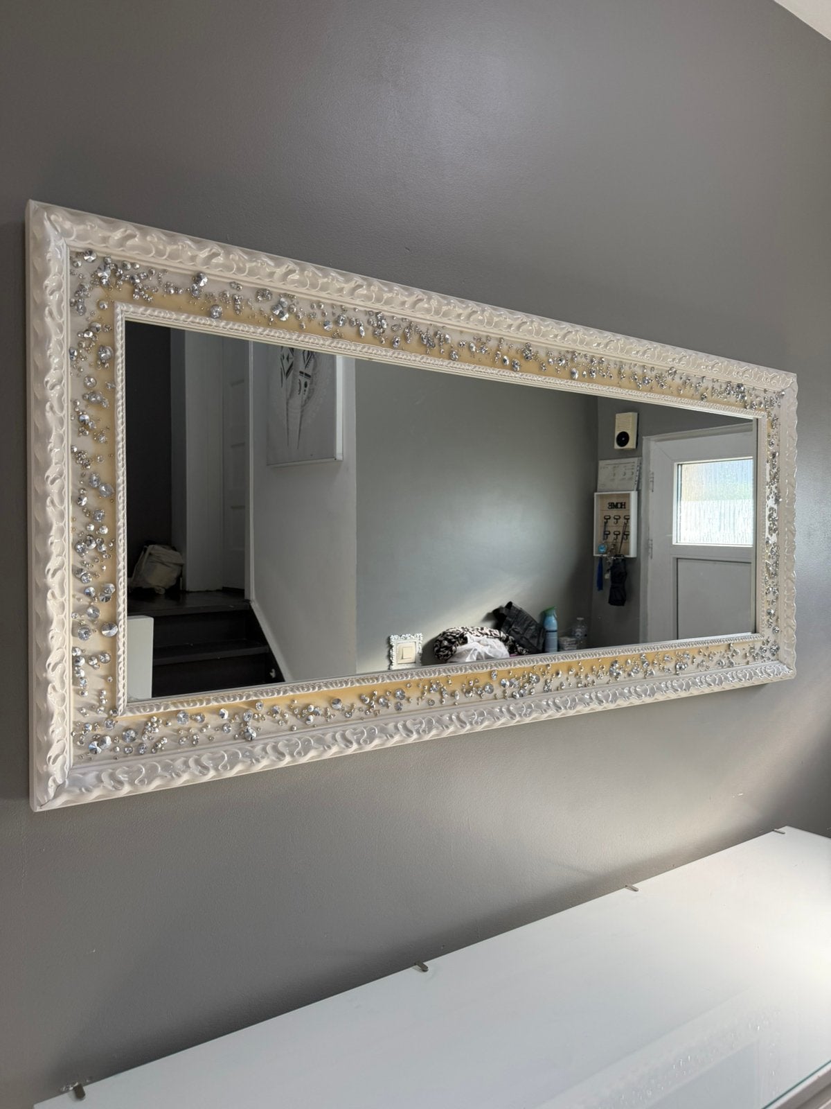 Grand miroir décoratif – 160  70 cm – Excellent état, Enlèvement, Comme neuf