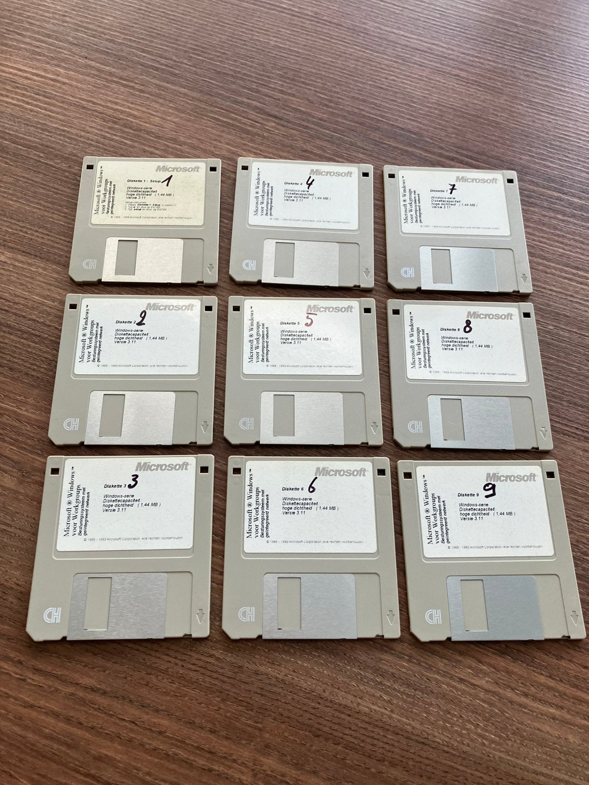 Disquettes Microsoft Windows 3.11, Informatique & Logiciels, Ordinateurs Vintage, Enlèvement