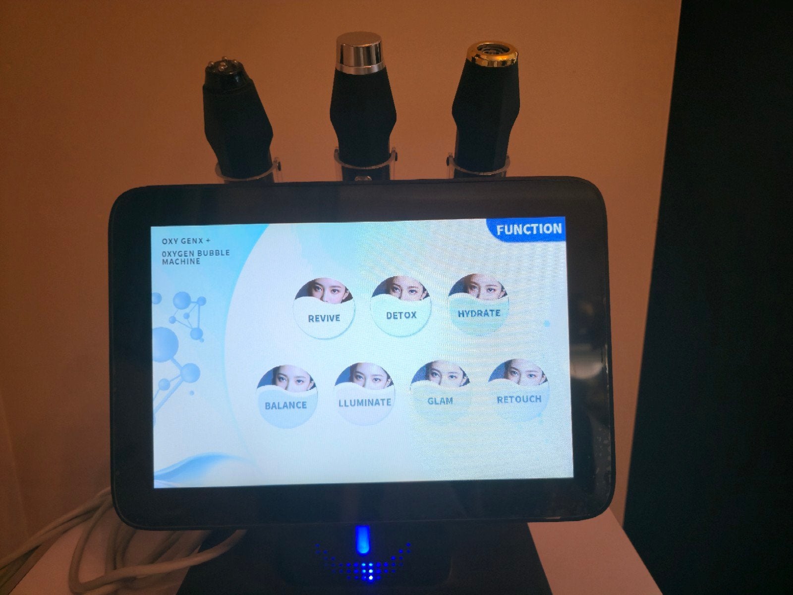 Oxygeno facial device, Divers, Enlèvement