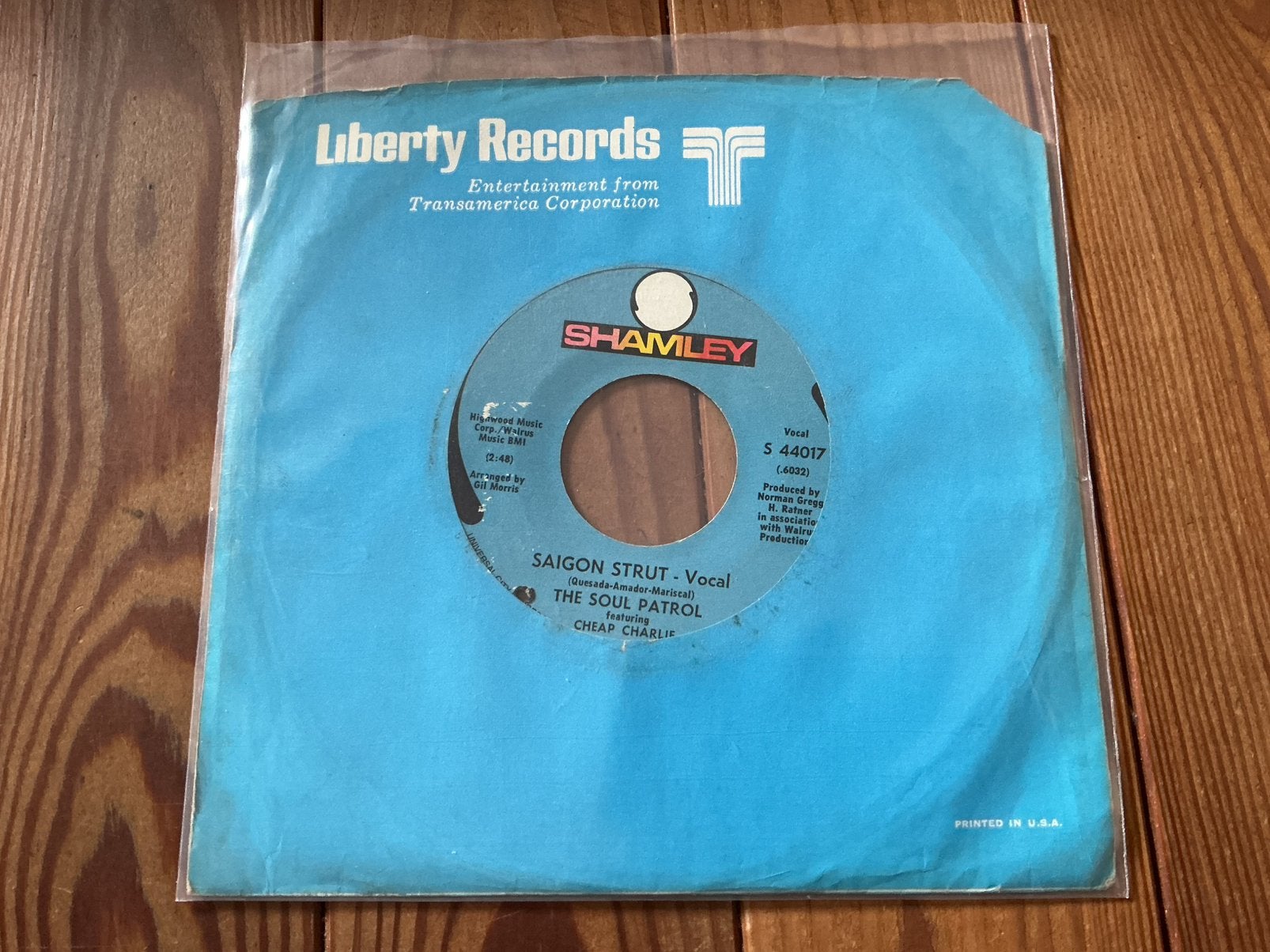 7” The Soul Patrol feat.Cheap Charlie - saigon strut, Ophalen of Verzenden, Gebruikt