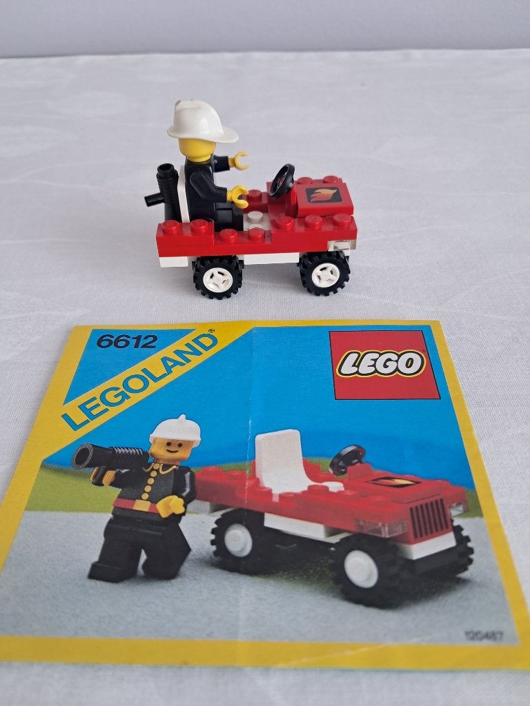 Lego Legoland brandweerauto 6612 1986, Kinderen en Baby's, Speelgoed | Duplo en Lego, Lego, Inclusief instructies, Ophalen of Verzenden