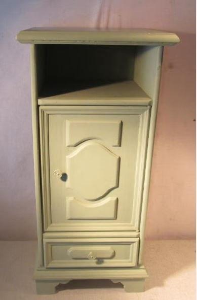 Leuke Houten Kastje met deurtje en lade - 36x30x77, Huis en Inrichting, Ophalen of Verzenden, Zo goed als nieuw