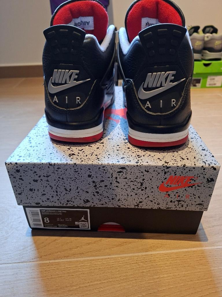 Air Jordan 4 - Maat 41 - Reimagined Bred - FV5029-006, Kleding | Heren, Schoenen, Ophalen, Zwart, Sneakers, Gedragen