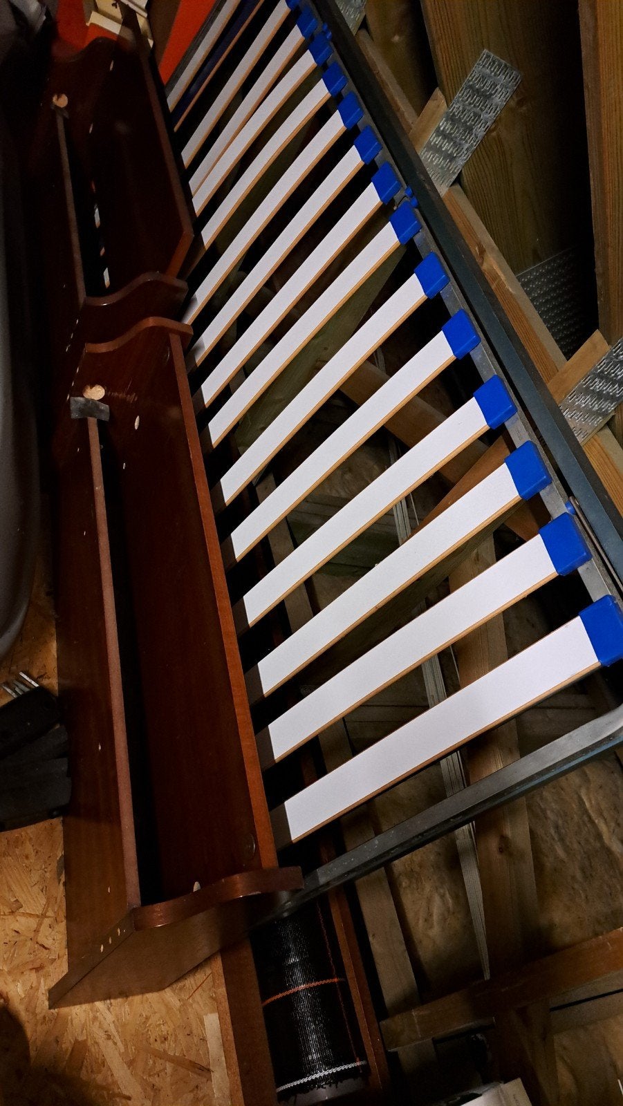 1-persoons bedframe met lattenbodem, Ophalen, Gebruikt, Eenpersoons