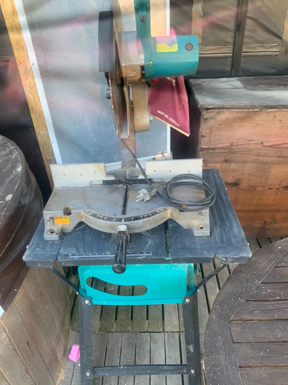Scie a onglet Makita, Doe-het-zelf en Bouw, Ophalen, Gebruikt, Afkortzaag