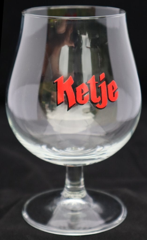 Duo van zeldzame retro Ketje bierglazen (1979), Enlèvement, Comme neuf, Verre ou Verres, Autres marques