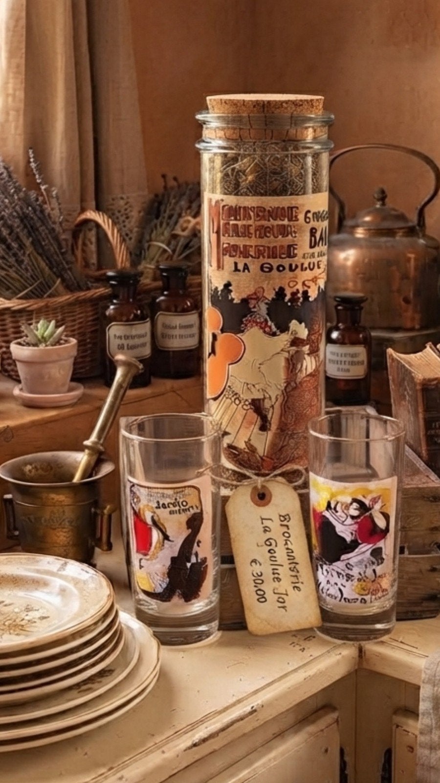 Moulin Rouge vintage, Antiek en Kunst, Ophalen