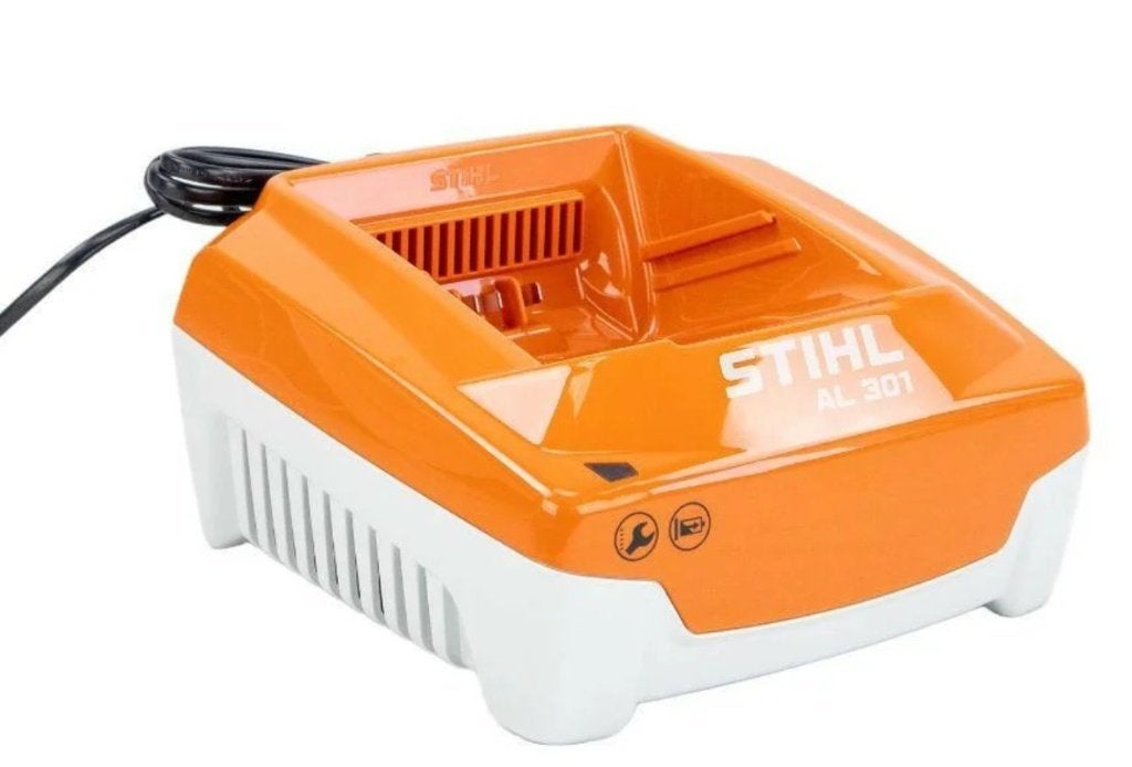 Snellader Stihl AL301, Tuin en Terras, Ophalen, Gebruikt, Stihl