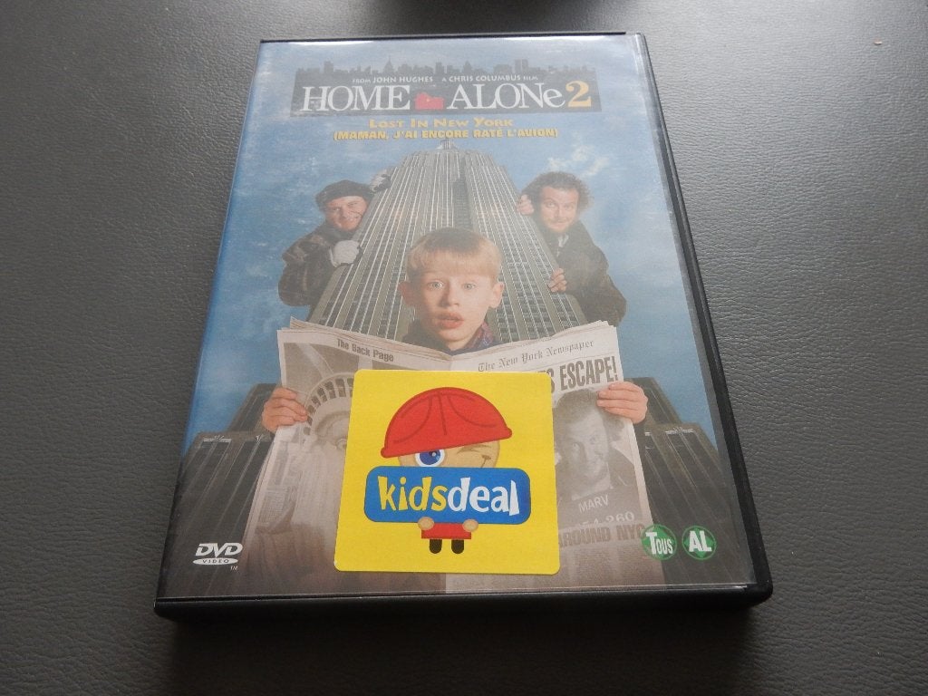 nr.1642 - Dvd: home alone 2 - komedie, CD & DVD, DVD | Comédie, Comédie d'action, Enlèvement ou Envoi, Anglais, Tous les âges