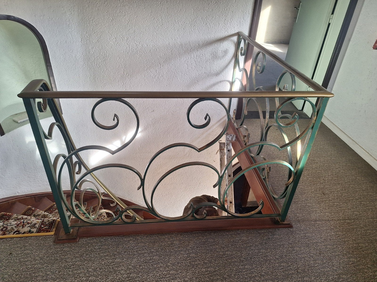 Prachtig siersmeedijzeren trapleuning & balustrade (Klassiek, Ophalen, Gebruikt, Trap, 2 tot 4 meter