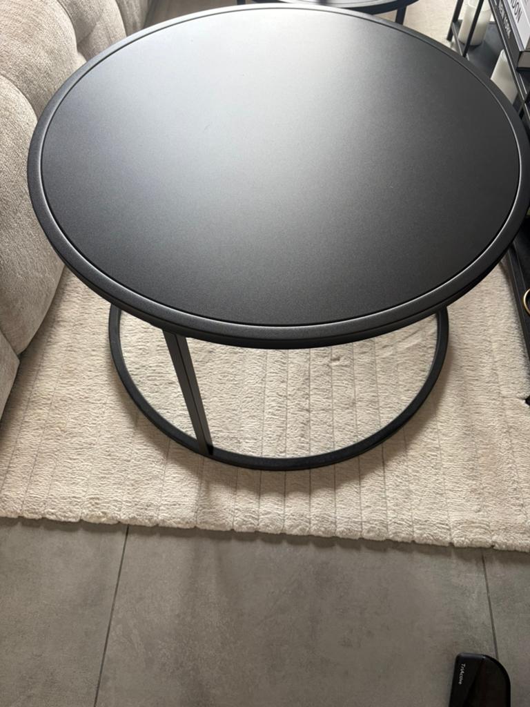 Table ronde salon basse noir metal neuf !!! 20 euros, Maison & Meubles, Enlèvement, Neuf, Métal
