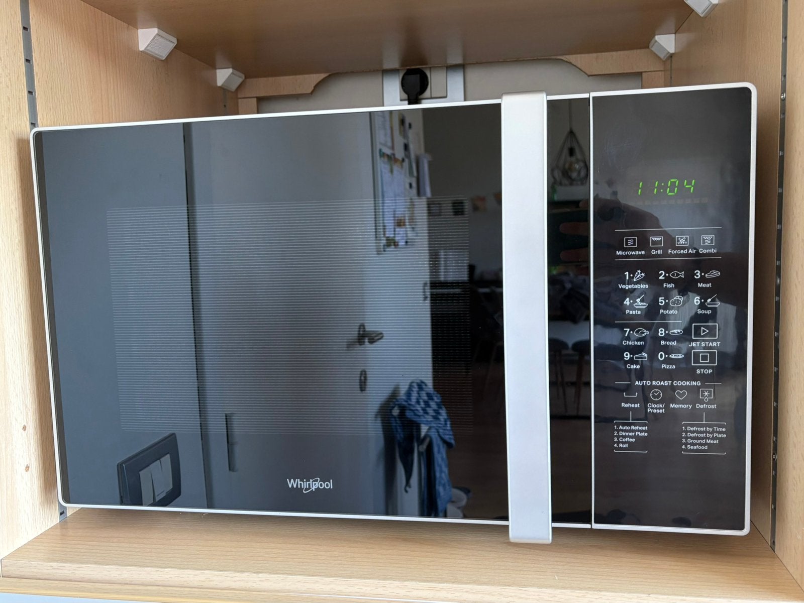 Vrijstaande combi-oven Whirlpool 30 L, Elektronische apparatuur, Ophalen, Minder dan 45 cm, Whirlpool, Gebruikt