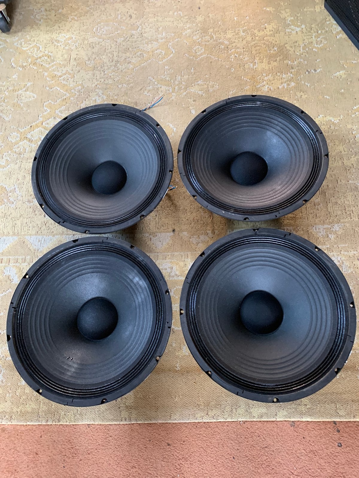 Set van4 x 15” Woofers, ongelabeld, nieuwstaat, €15 per stuk, Audio, Tv en Foto, Luidsprekerboxen, Ophalen of Verzenden, Zo goed als nieuw