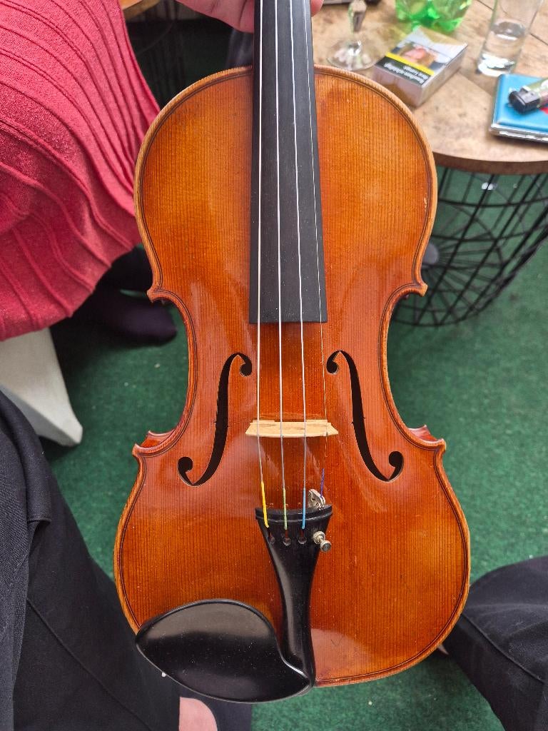 Oude 4/4 Viool - Léon Mougenot Gauché 1924, Musique & Instruments, Violon, Violon 4/4, Utilisé, Enlèvement