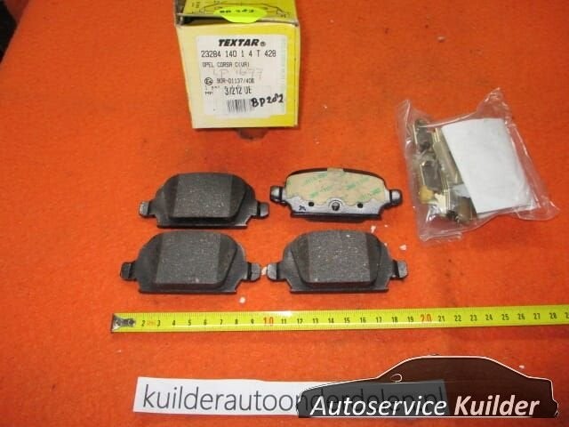 Remblokken achterzijde Opel Corsa C Tigra Twintop Textar, Auto-onderdelen, Remmen en Aandrijving, Opel, Nieuw, Ophalen of Verzenden
