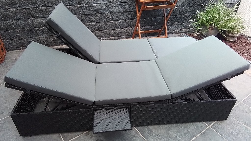 Lounge ligbed, Tuin en Terras, Tuinsets en Loungesets, Kunststof, Zo goed als nieuw, Loungeset, Ophalen