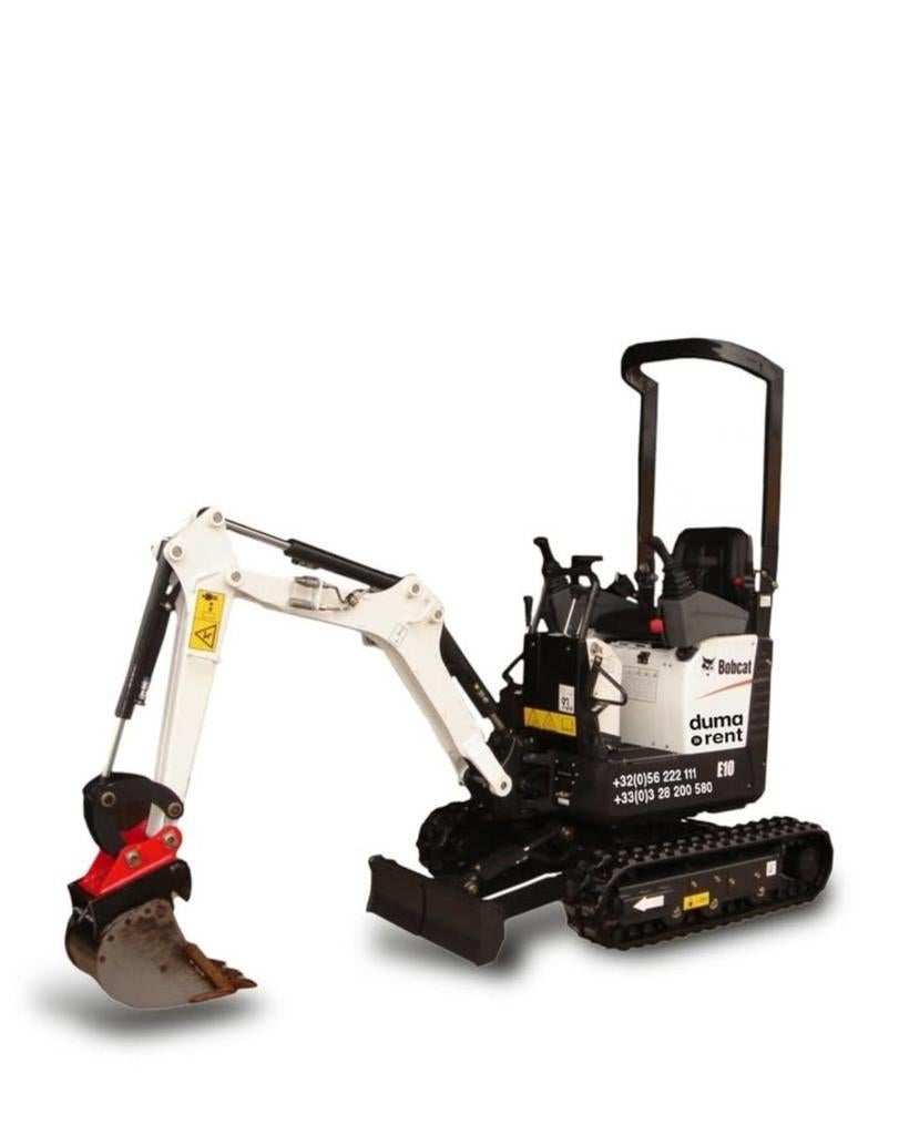 Bobcat E10 te HUUR, Zakelijke goederen, Machines en Bouw | Kranen en Graafmachines, Ophalen