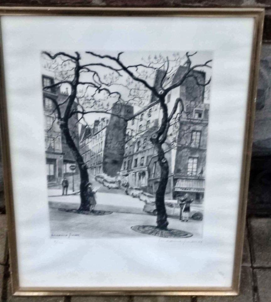 Gravure signe maxime Juan, Enlèvement ou Envoi, Gravure