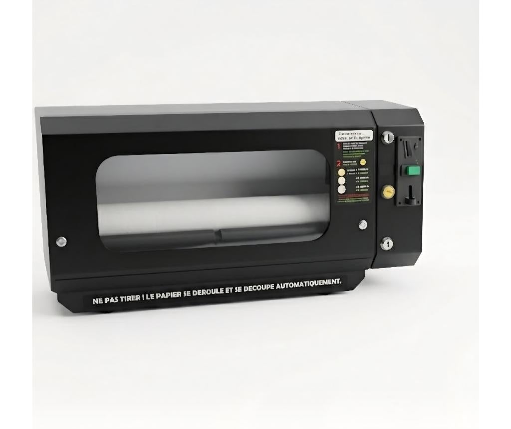 Distributeur automatique de papier cadeau avec monnayeur, Enlèvement