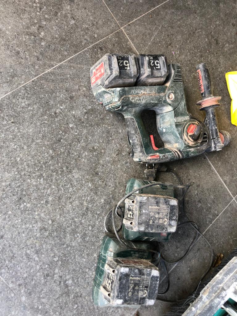 Metabo met 4 batterij 5,2 amp, Ophalen, Zo goed als nieuw