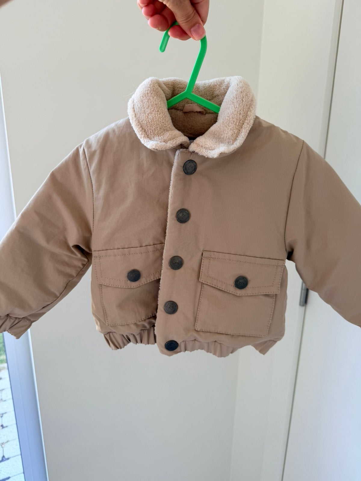 GYMP warme winterjas / jasje met teddy voering (Maat 74), Enlèvement, Comme neuf, Manteau