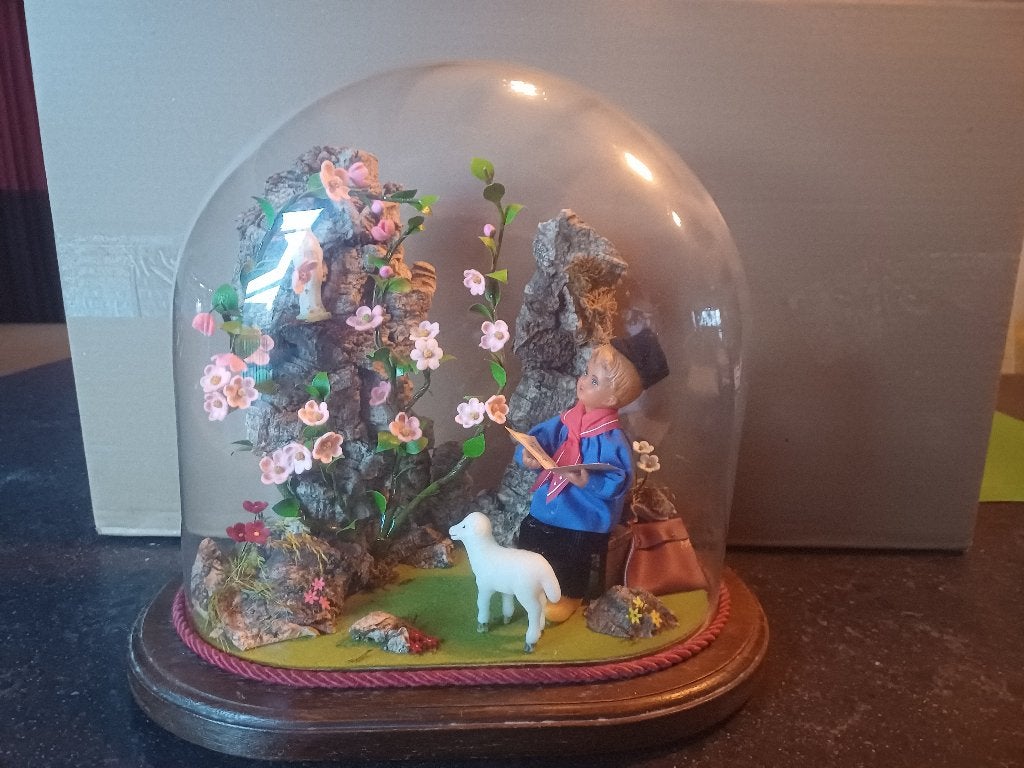 Stulp met tafereel, Ophalen, Meerkleurig, Overige materialen, Landelijk