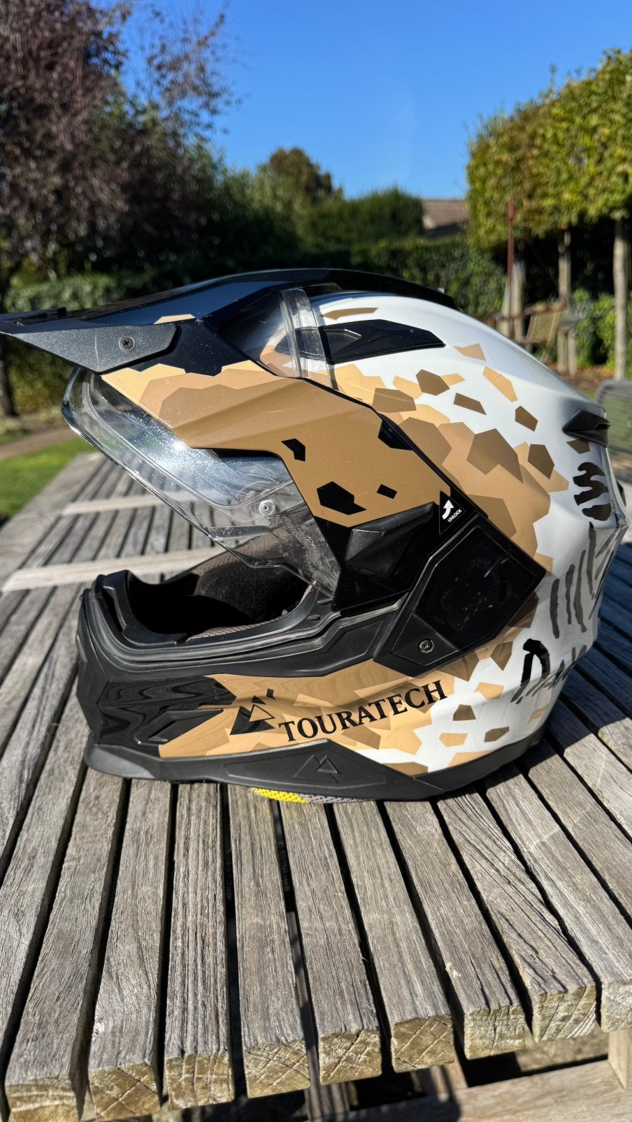 Touratech Aventuro Cabon helm Dakar, Motoren, Overige merken, M, Offroadhelm, Dames