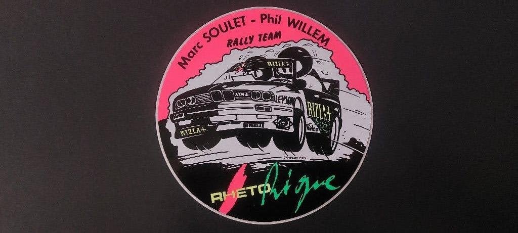 Sticker autocollant Rally Marc Soulet BMW  rizzla vintage, Envoi, Utilisé