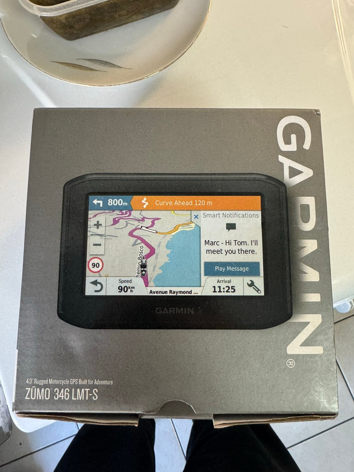 garmin zumo 346 lmt s + houder voor scooter/moto, Enlèvement, Comme neuf