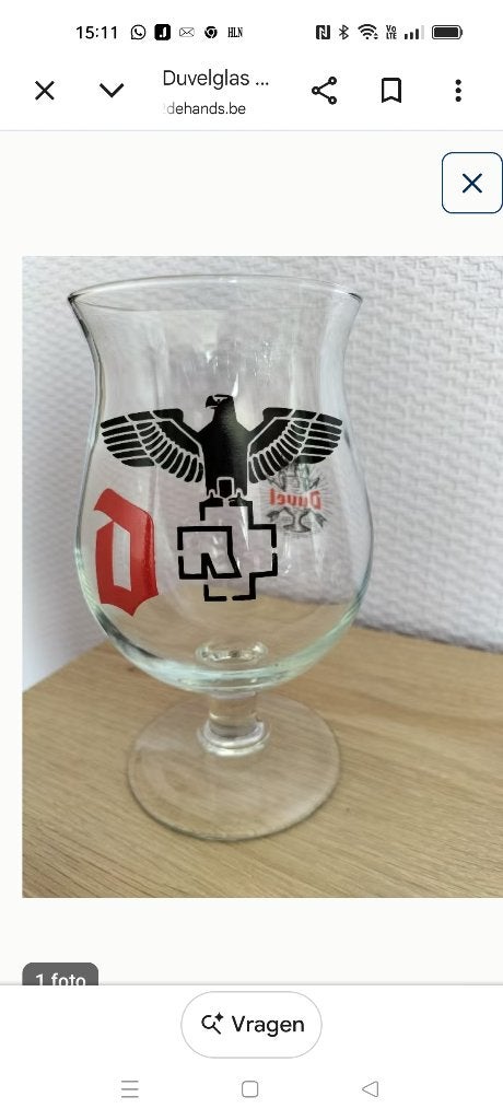 Duvelglas Rammstein, Enlèvement ou Envoi, Neuf, Verre ou Verres, Duvel