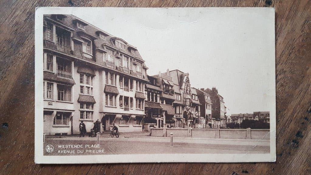 Postkaart Westende Plage Avenue du prieuré, Collections, Cartes postales | Belgique, Enlèvement ou Envoi, 1920 à 1940, Affranchie