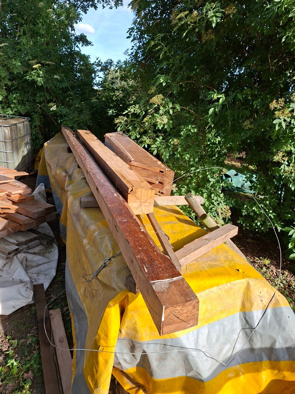 Eiken balk, Doe-het-zelf en Bouw, Hout en Planken, Ophalen, Eiken, Balk