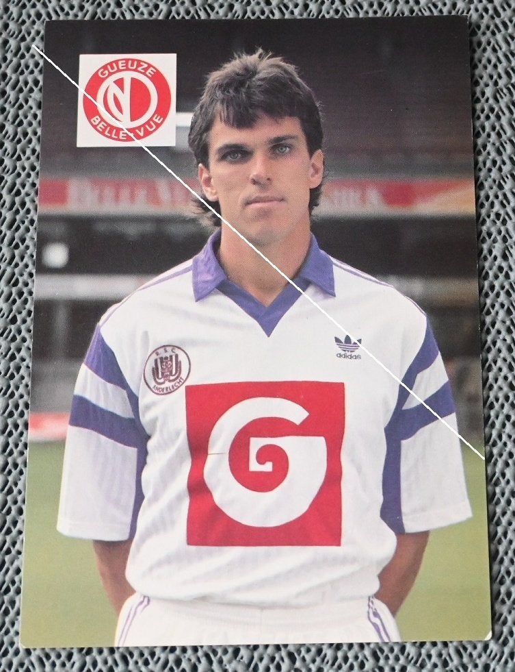 RSC Anderlecht / Foto 15 x 10,5 cm / Wim Kooiman, Verzamelen, Verzenden, Gebruikt, Spelerskaart