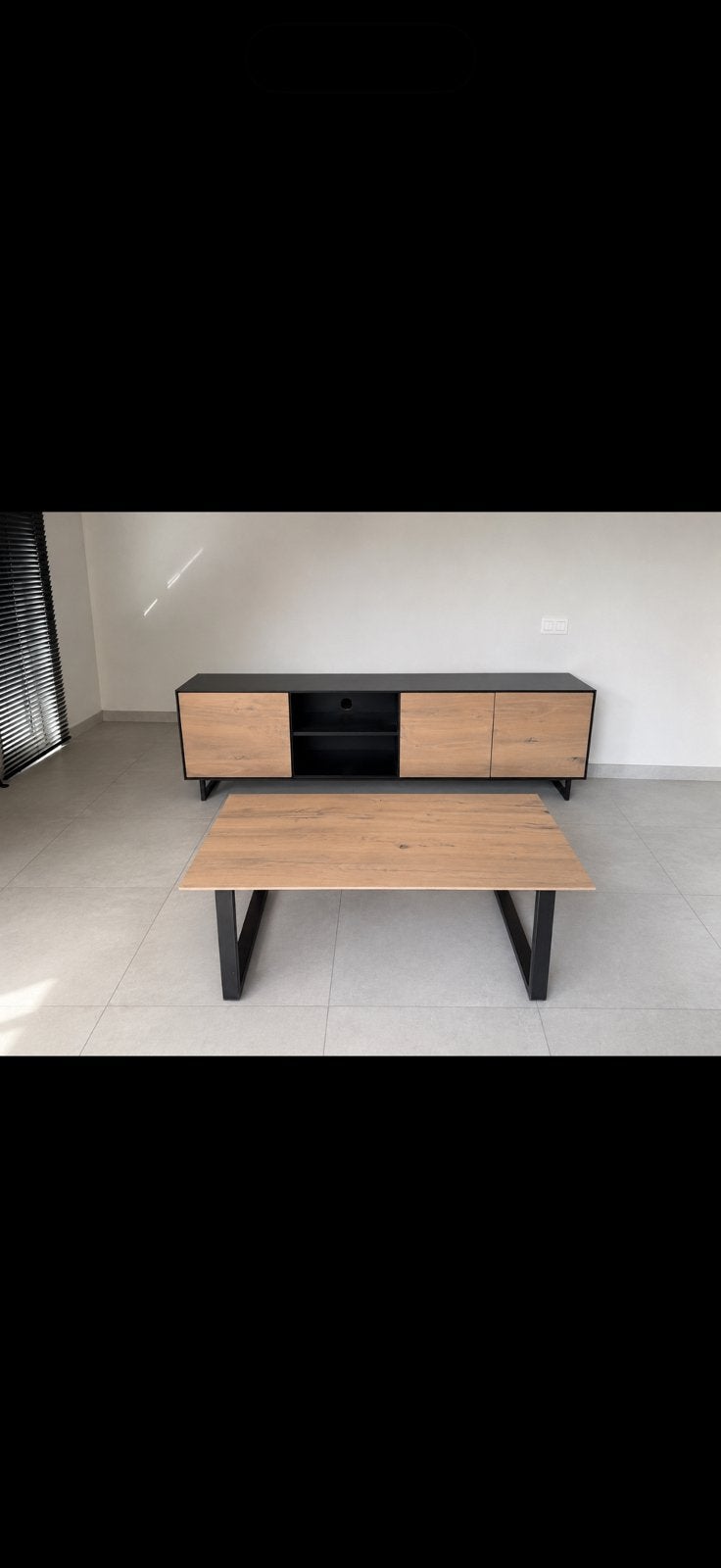 Tv kast en salontafel, Huis en Inrichting, Kasten |Televisiemeubels, Gebruikt, Minder dan 100 cm, 200 cm of meer, 25 tot 50 cm