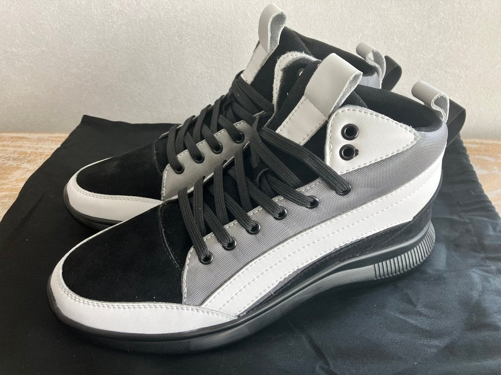 Lucimora sneakers verhoogde binnenzool +4cm mt 43 Nieuw, Vêtements | Hommes, Chaussures, Neuf, Baskets, Noir, Enlèvement ou Envoi