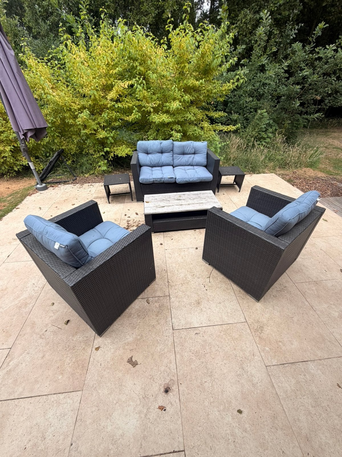 Te koop loungeset, Tuin en Terras, Ophalen, Gebruikt, Bijzettafel, Loungeset