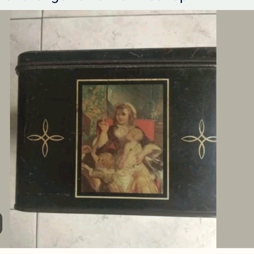blikken doos lam gods vintage, Enlèvement