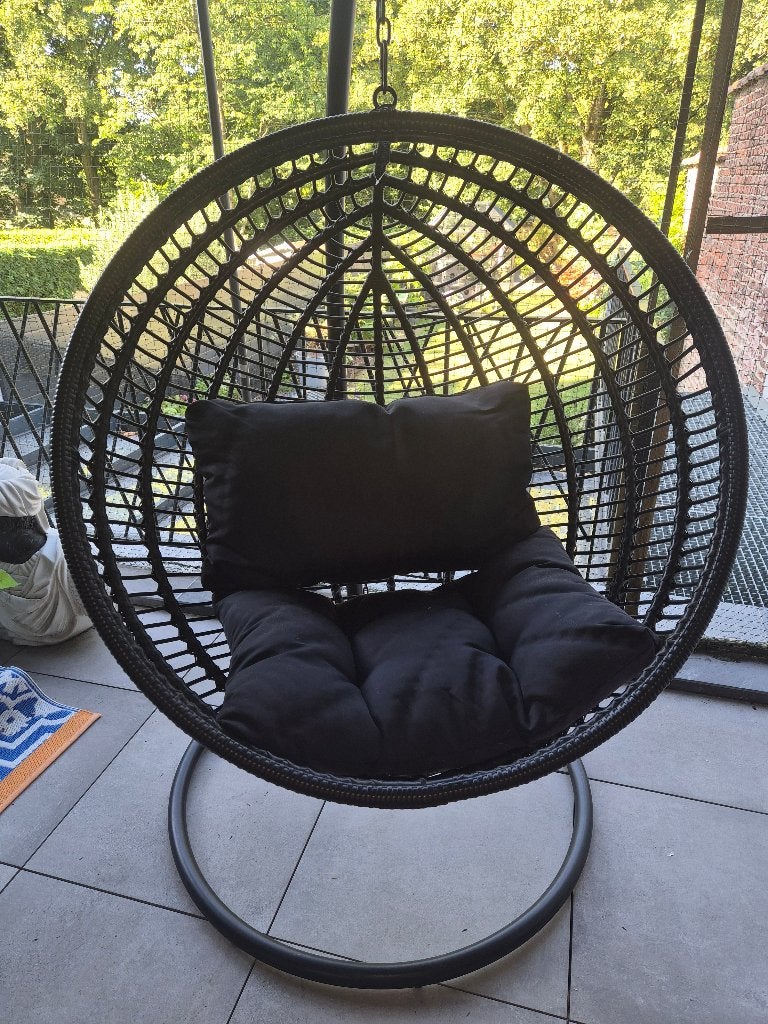Fauteuil oeuf suspendu CALYPSO - Maisons Du Monde, Enlèvement, Comme neuf, Aluminium