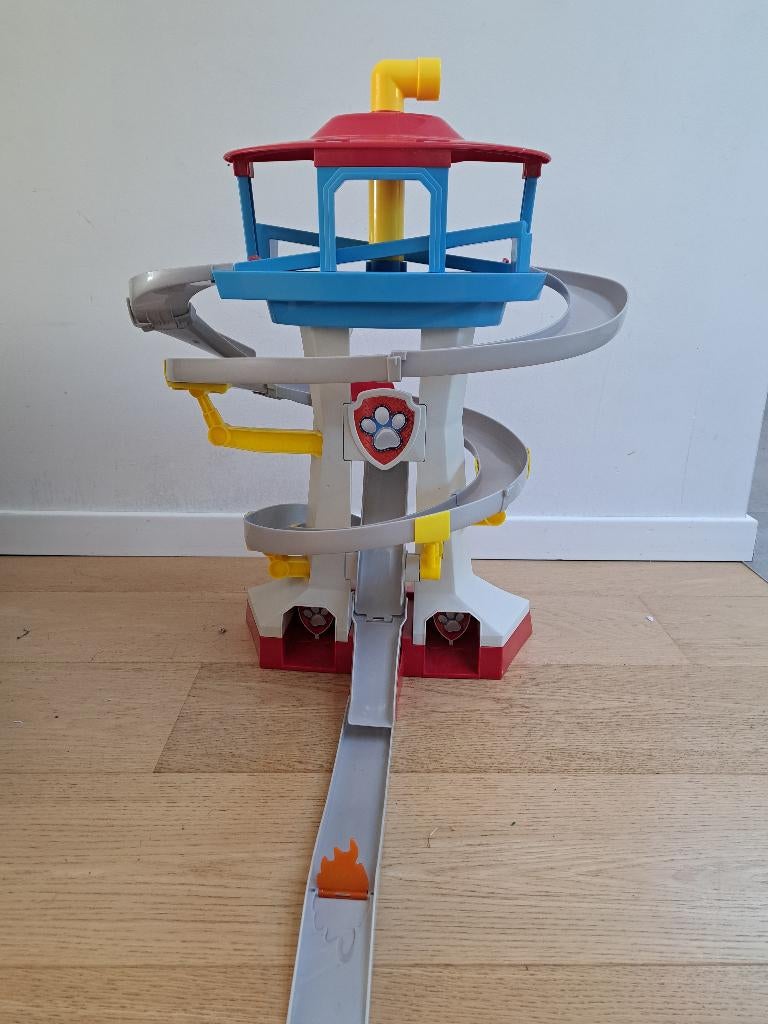 Paw Patrol toren -  Racebaan, Enlèvement, Comme neuf