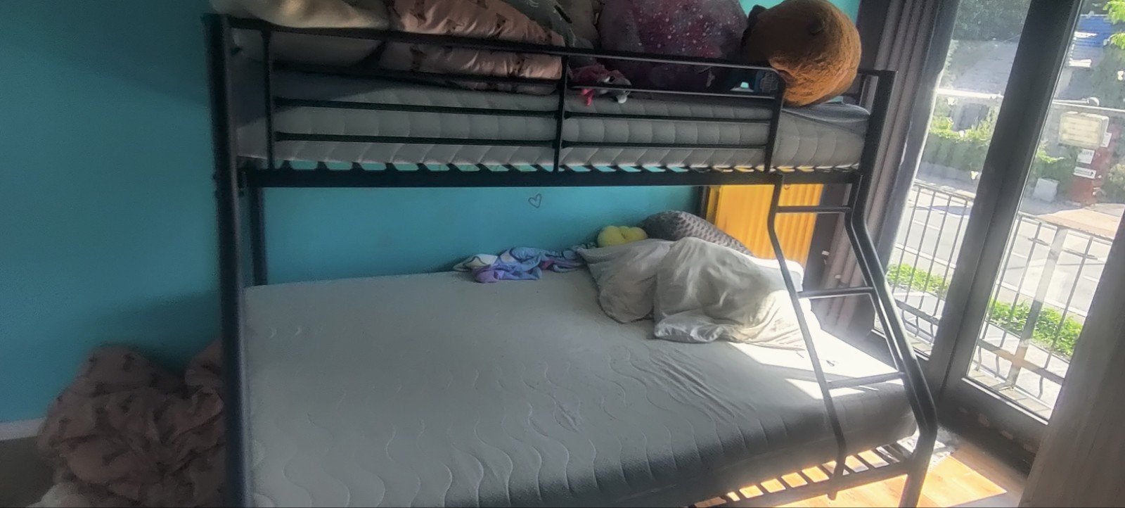 Stapelbed voor 3 kinderen, Huis en Inrichting, Ophalen, 140 cm, Zo goed als nieuw, 200 cm