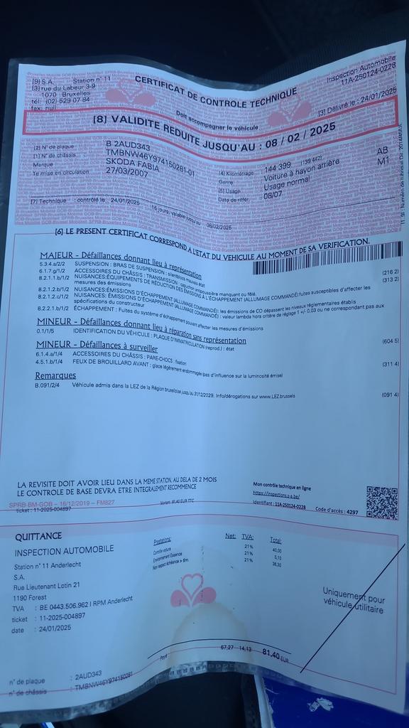 Skoda fabia 1.2, Autos, Rouge, Achat, Particulier, Essence