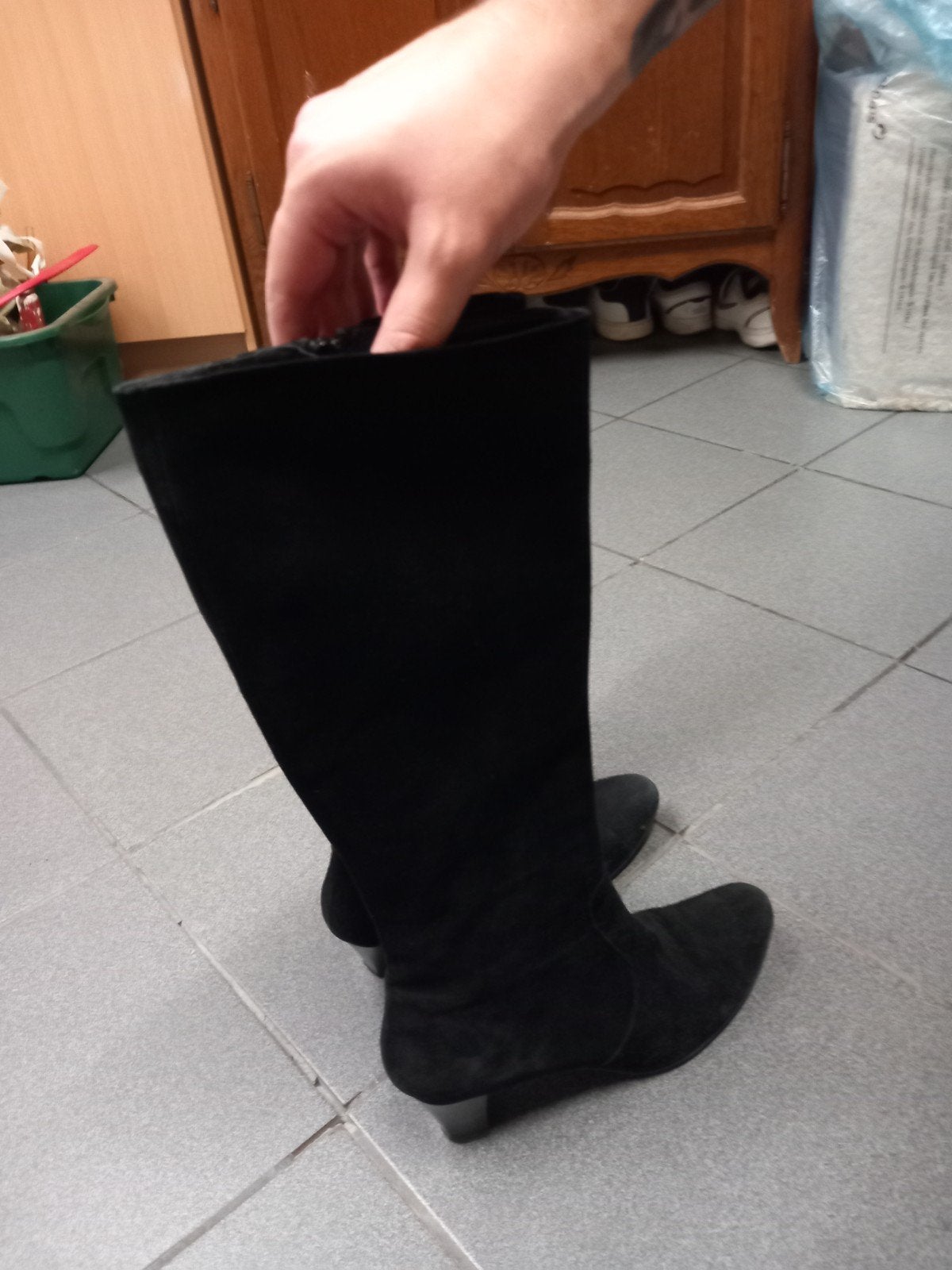 bottes dain noir taille 39, Ophalen, Hoge laarzen, Zwart, Gedragen