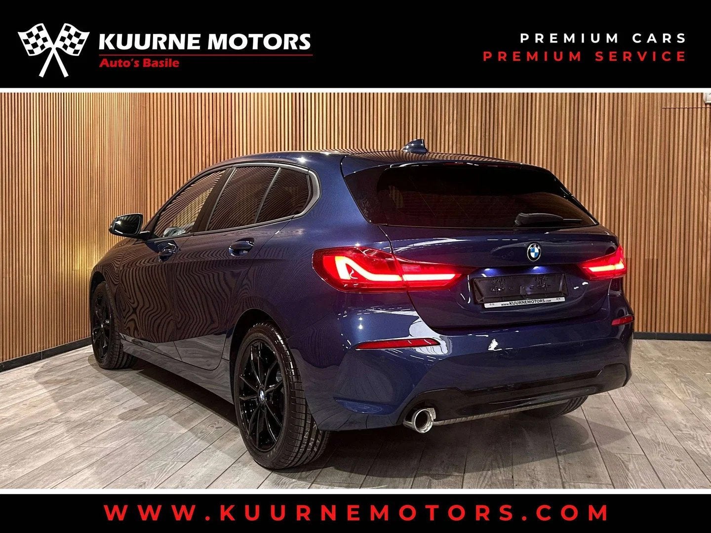 BMW 1 Serie 116 i Alu17"/Led/Leder/Pdc/Gps/Dab/Carplay *1j g, Auto's, 1940 kg, 1 Reeks, Gebruikt, Blauw