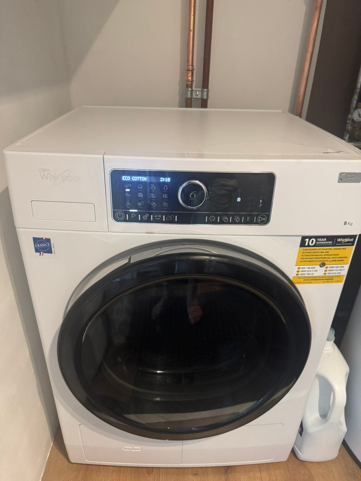 Pompe à chaleur pour sèche-linge Whirlpool, Electroménager, Sèche-linge, 6 à 8 kg, Classe énergétique A ou plus économe, 85 à 90 cm
