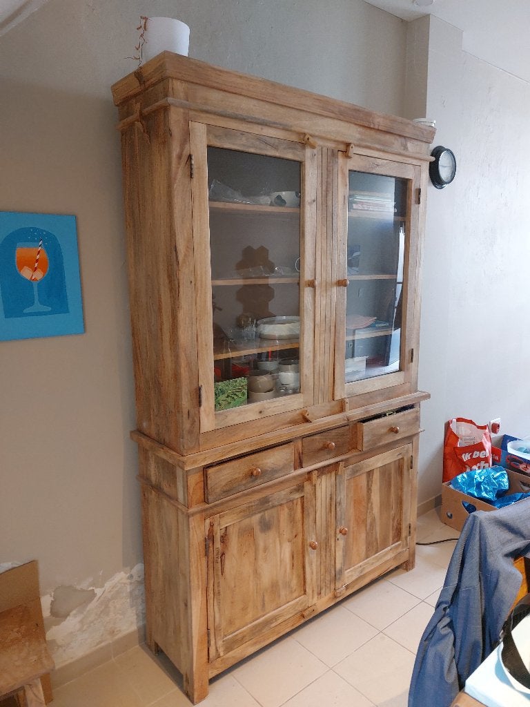 Buffet en bois de manguier, 25 à 50 cm, 150 à 200 cm, Enlèvement, Utilisé
