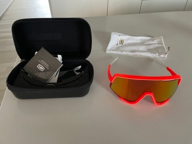 100% Glendale Neon Orange - HiPER Red Multilayer Mirror lens, Dames, Overige maten, Ophalen of Verzenden, Bovenkleding