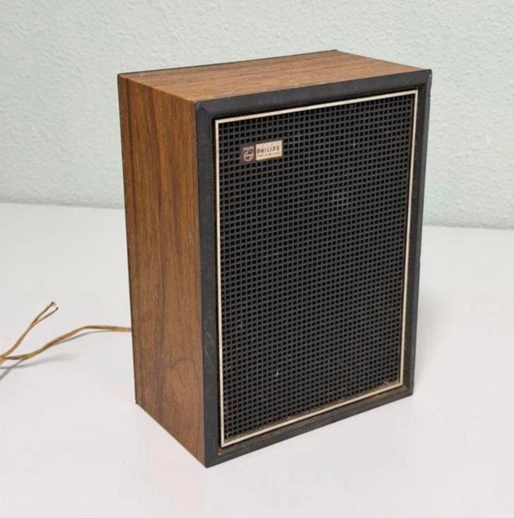 Vintage Philips houten luidspreker 22RH400 Retro speaker box, Audio, Tv en Foto, Luidsprekerboxen, Ophalen of Verzenden, Zo goed als nieuw