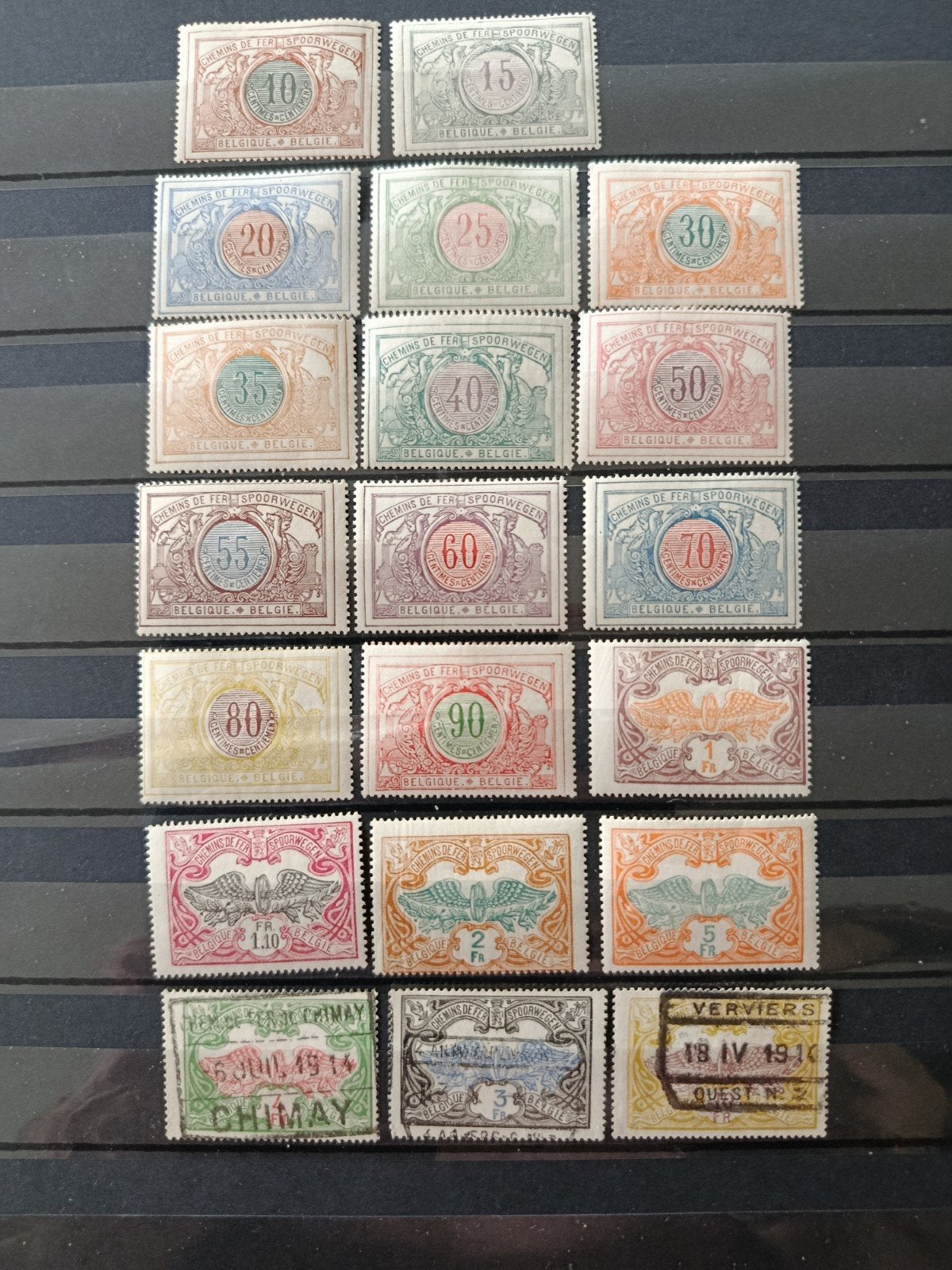 Timbres de chemin de fer., Timbres & Monnaies, Timbres | Indes orientales néerlandaises, Enlèvement ou Envoi
